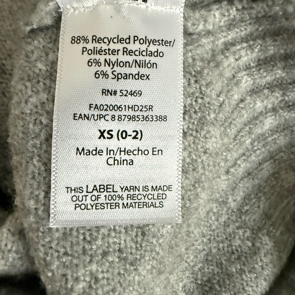 Woman’s Free Assembly Embellished Heather gray sweater size 0/2 - Picture 6 of 7